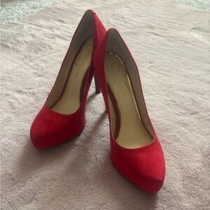 Jessica Simpson red heels